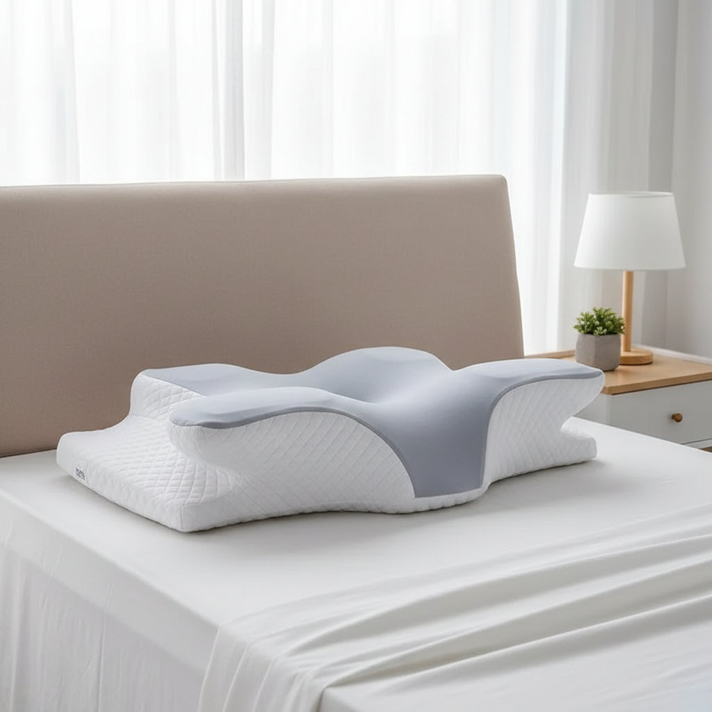 Memory Foam Pillows Butterfly Shaped Relaxing Cervical Slow Rebound Neck Pillow Pain Relief Sleeping Orthopedic Pillow Beding