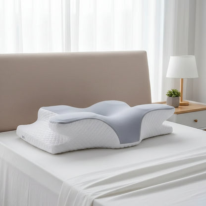 Memory Foam Pillows Butterfly Shaped Relaxing Cervical Slow Rebound Neck Pillow Pain Relief Sleeping Orthopedic Pillow Beding