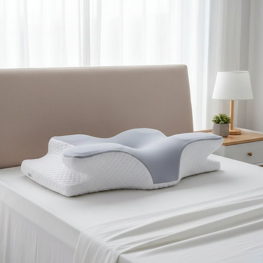 Memory Foam Pillows Butterfly Shaped Relaxing Cervical Slow Rebound Neck Pillow Pain Relief Sleeping Orthopedic Pillow Beding