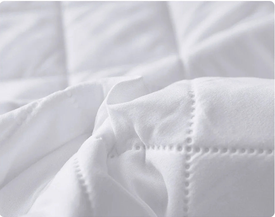 Waterproof Throw Mattress Cover Bed Fitted Sheet Mattress Protector Single/Double/140/160 Muti Size Gray/White