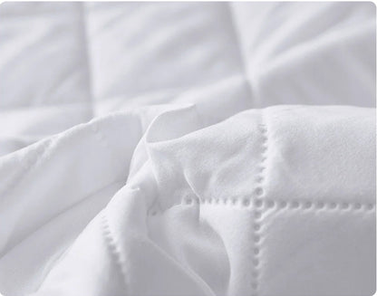 Waterproof Throw Mattress Cover Bed Fitted Sheet Mattress Protector Single/Double/140/160 Muti Size Gray/White