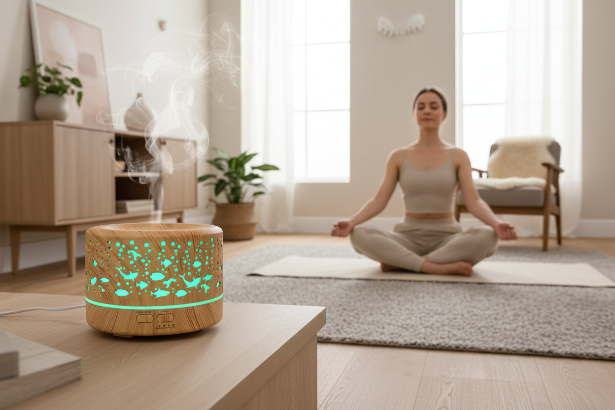 700Ml Wood Grain Aroma Diffuser Home Humidifiers Color Light Essential Oil Diffuser Aromatherapy Electric Oil Difusor